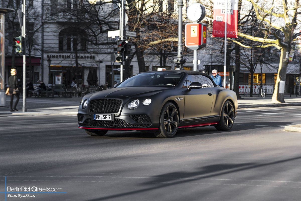Bentley Continental GTC V8 S (2016) Black Edition spotted in Berlin — BerlinRichStreets